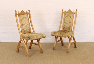 Lot 265 - A Pair of Victorian Gothic Revival Side Chairs