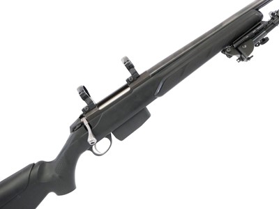 Lot 496 - Tikka T3 .223 bolt action rifle and moderator,...