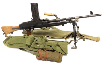 Lot 121 - Deactivated Enfield 7.62mm L4A3 Light machine...