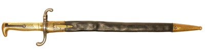 Lot 278 - Mauser 71/84 sword bayonet and scabbard, the...