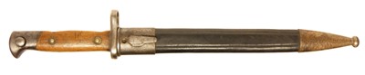 Lot 279 - Mauser 71/84 dress bayonet and scabbard, with...
