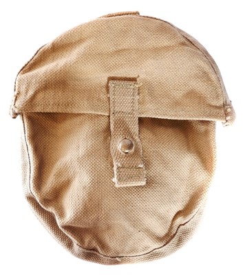Lot 304 - Lewis gun webbing pan magazine holder, stamped...