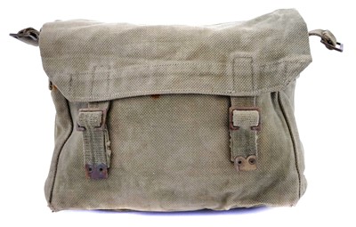 Lot 305 - Webbing side pouch, the reverse stamped with...