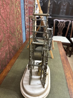 Lot 146 - A Victorian Gothic Revival 'Sir Walter Scott' Skeleton Clock