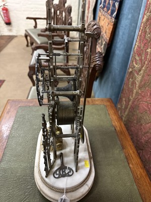 Lot 146 - A Victorian Gothic Revival 'Sir Walter Scott' Skeleton Clock