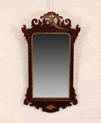 Lot 228 - An Edwardian Mahogany Framed Wall Mirror in the Georgian Taste