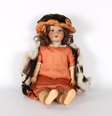 Lot 312 - An Early 20th Century Bisque Head Doll by Armand Marseille