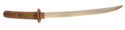 Lot 246 - Japanese Mumei Wakizashi, 38.5cm cutting edge,...