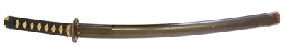 Lot 249 - Japanese Mumei long Wakizashi, 52cm cutting...