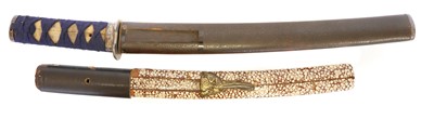 Lot 251 - Two Japanese Mumei Tanto, with 23cm and 19.5cm...