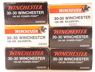 Lot 640 - .30-30 Winchester ammunition, 120 rounds with...