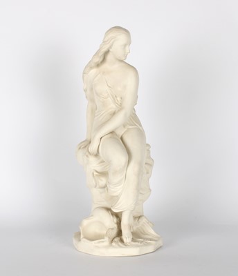 Lot 104 - A Tall Victorian Parian Ware "Bell's Miranda" Figure by Minton