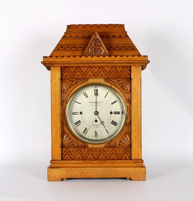 Lot 176 - A Large and Impressive Victorian 'Gothic Revival' Chiming Boardroom Clock by Lund & Blockley of London