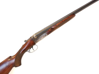 Lot 595 - AYA 10 bore side by side shotgun, serial...