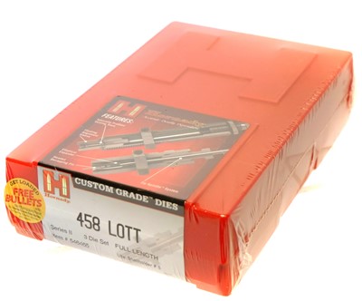 Lot 775 - Hornady .458 Lott three die set, new and sealed.