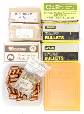 Lot 778 - .45/70 dies and bullets, to include a Lyman...