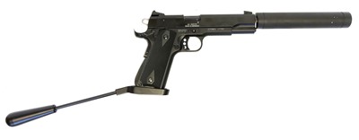Lot 407 - GSG 1911 .22 long barrel pistol, serial number...