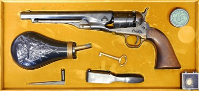Lot 398 - Cased Colt Army 1860 20th century re-issue...