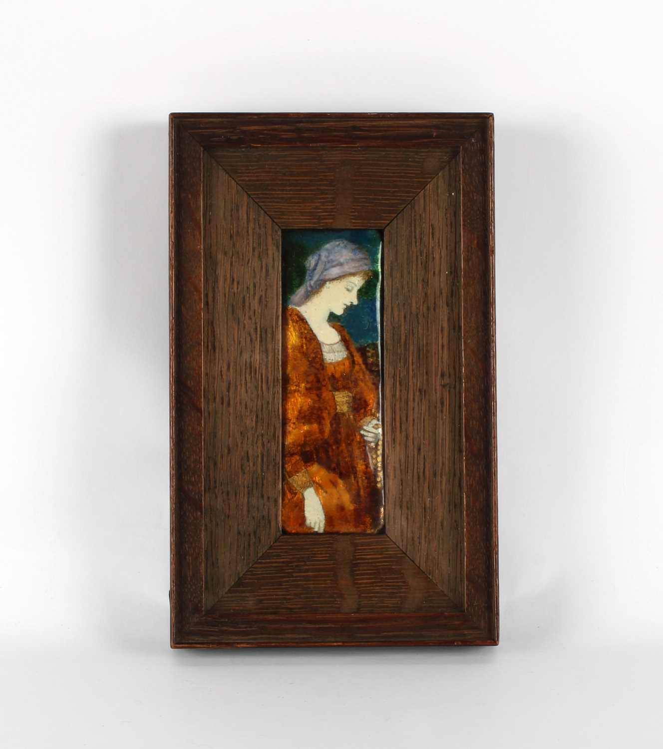 Lot 132 - Arts & Crafts Enamel on Copper Plaque
