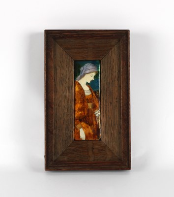 Lot 132 - Arts & Crafts Enamel on Copper Plaque