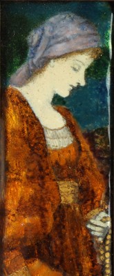 Lot 132 - Arts & Crafts Enamel on Copper Plaque