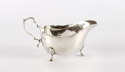 Lot 13 - A George V Silver Sauce Boat