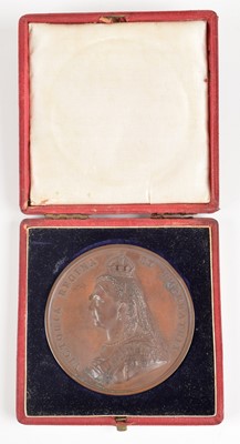 Lot 100 - A Royal Mint Queen Victoria 1887 Golden Jubilee medal in bronze
