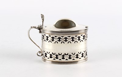 Lot 63 - A Large George III Silver Mustard Pot of Neo-Classical Design