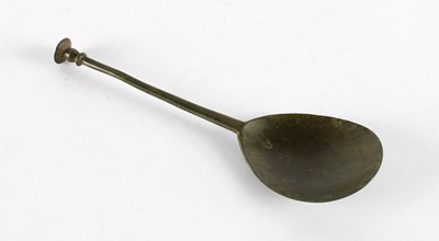 Lot 280 - A Rare 16th/17th Century Latten Seal Top Spoon