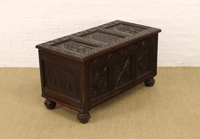 Lot 223 - A Small 18th Century and Later Oak Coffer