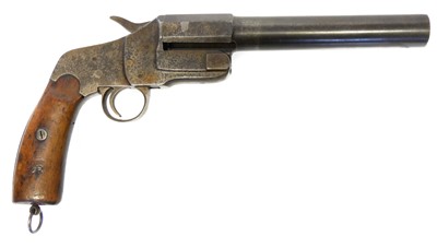 Lot 95 - German WWI flare pistol serial 23093, 9inch...