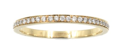 Lot 77 - An 18ct gold and diamond full eternity ring, by Beaverbrooks