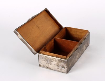 Lot 58 - An Elizabeth II Silver Presentation Cigarette Box