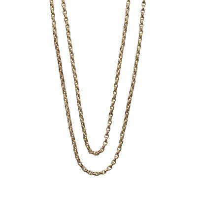 Lot 226 - A 9ct gold belcher chain