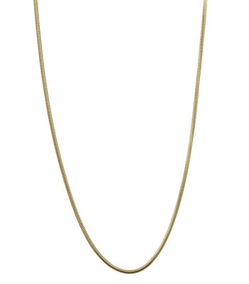 Lot 229 - An 18ct yellow gold snake chain necklace