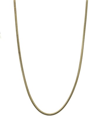 Lot 277 - A 9ct yellow gold snake chain necklace