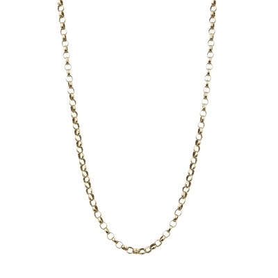 Lot 35 - A 9ct yellow gold belcher chain