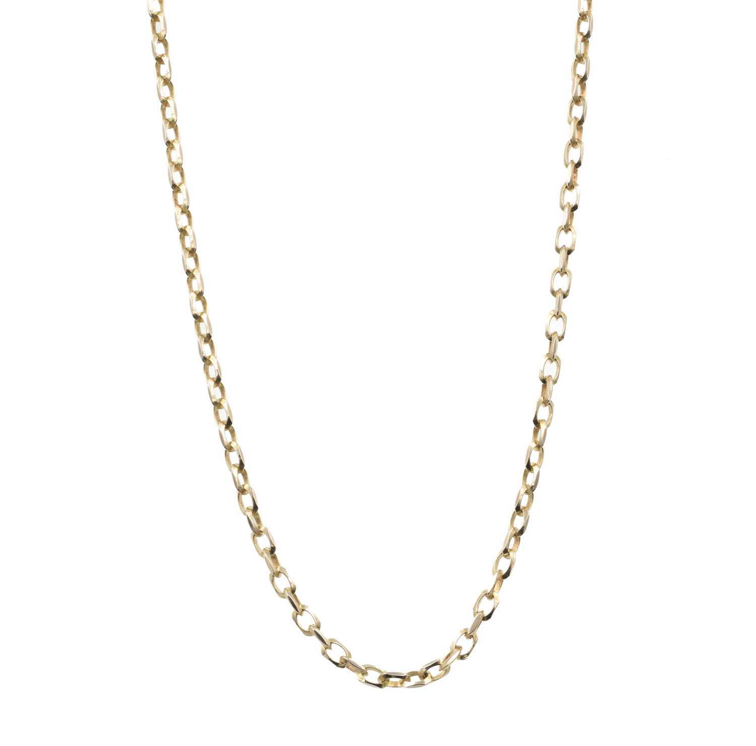 Lot 49 - A 9ct yellow gold belcher chain