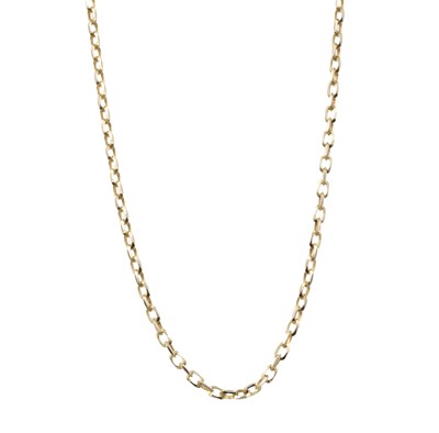 Lot 49 - A 9ct yellow gold belcher chain