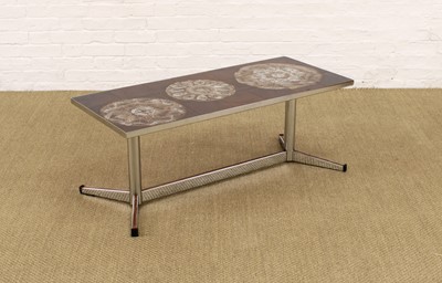 Lot 252 - Mid-Century Tile Top Coffee Table