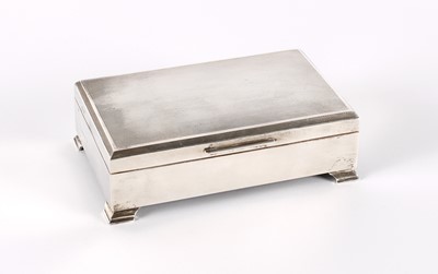 Lot 37 - An Elizabeth II Silver Cigarette Box