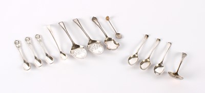 Lot 36 - A Small Group of Silver and Silver Plated Flatware