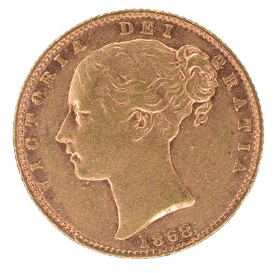 Lot 33 - Queen Victoria, Sovereign, 1868