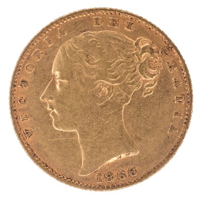 Lot 34 - Queen Victoria, Sovereign, 1866