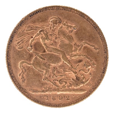 Lot 35 - Queen Victoria, Sovereign, 1892