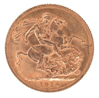 Lot 44 - King George V, Sovereign, 1914