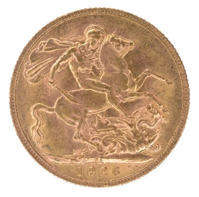 Lot 46 - King George V, Sovereign, 1926, Pretoria Mint, South Africa