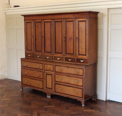 Lot 209 - A Large and Impressive George III North Country Housekeeper's Cupboard