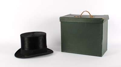 Lot 292 - A Late 19th/Early 20th Century Black Silk Top Hat by Dunn & Co.