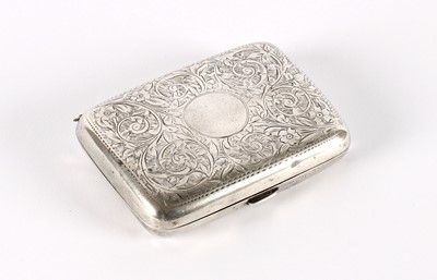 Lot 39 - An Edwardian Silver Cigarette Case